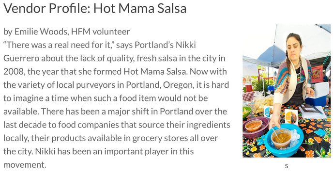 Hollywood Farmers Market Spotlight on Hot Mama Salsa