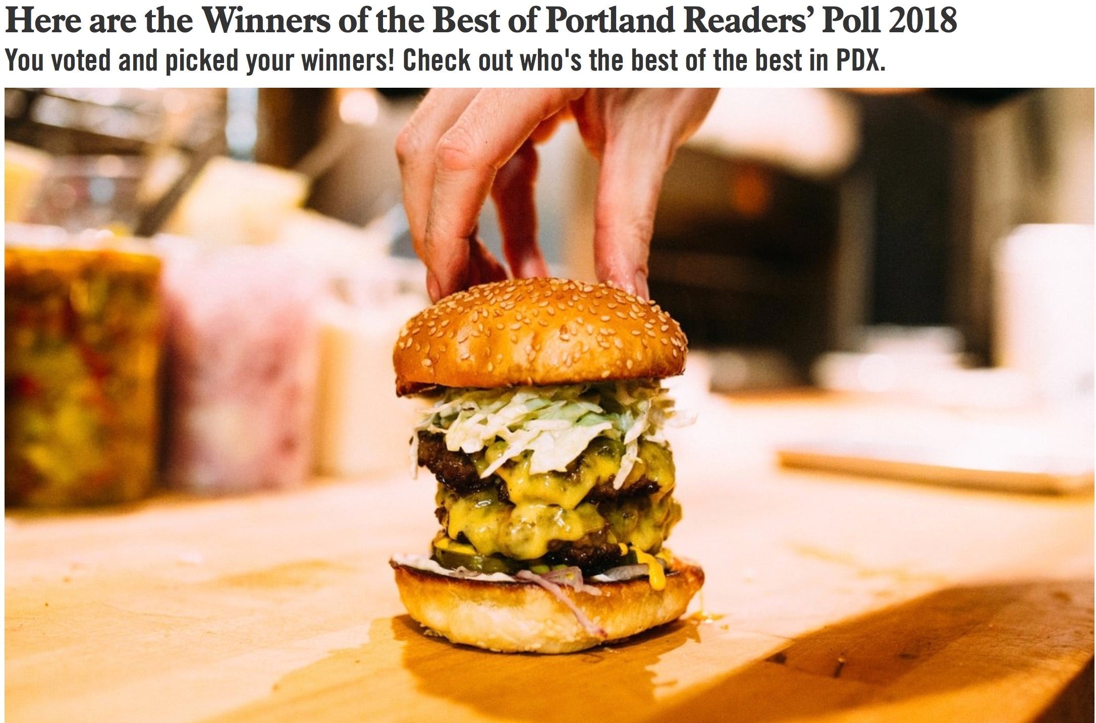 Willamette Weeks Best of 2018 Readers Poll